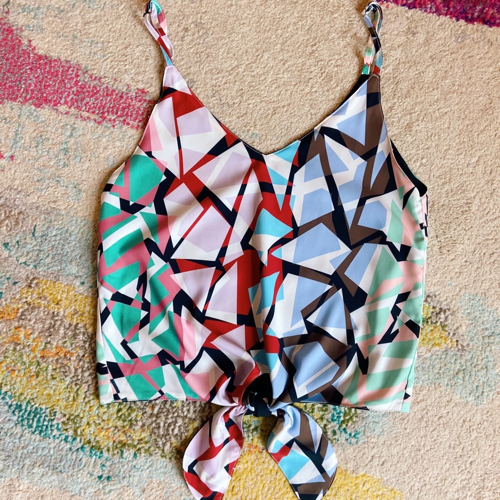 Revolve Chloe Oliver Caraline Tie Front Tank Top